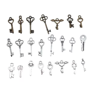 40pcs Cute Small Key Charms for Jewelry MakingSmall Key Charms for - Image 2