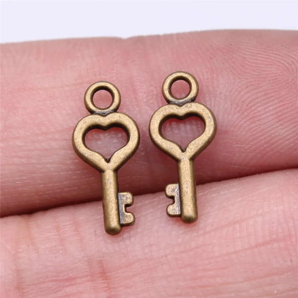 40pcs Cute Small Key Charms for Jewelry MakingSmall Key Charms for