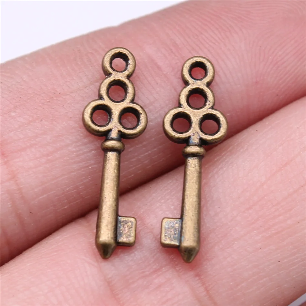 40pcs Cute Small Key Charms for Jewelry MakingSmall Key Charms for