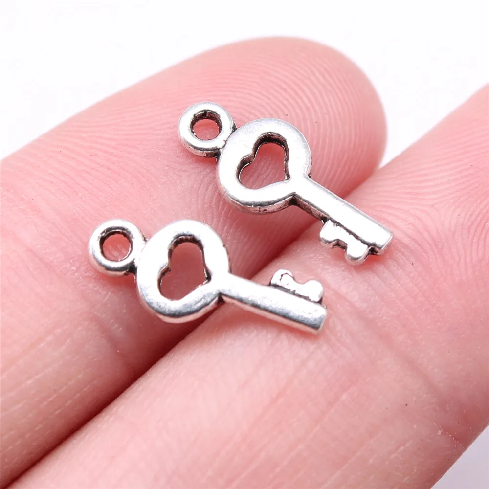 40pcs Cute Small Key Charms for Jewelry MakingSmall Key Charms for