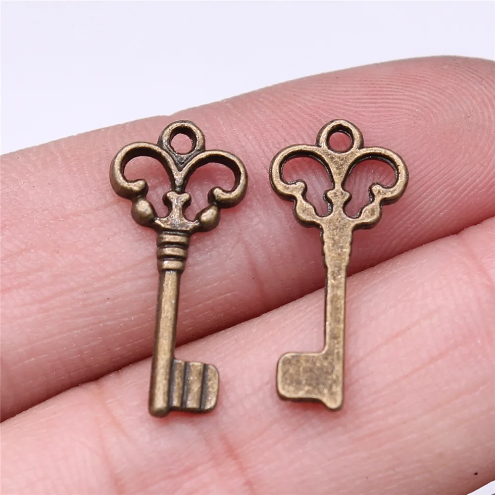 40pcs Cute Small Key Charms for Jewelry MakingSmall Key Charms for