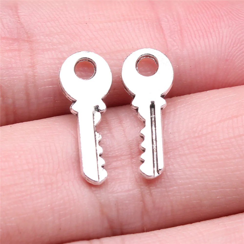 40pcs Cute Small Key Charms for Jewelry MakingSmall Key Charms for