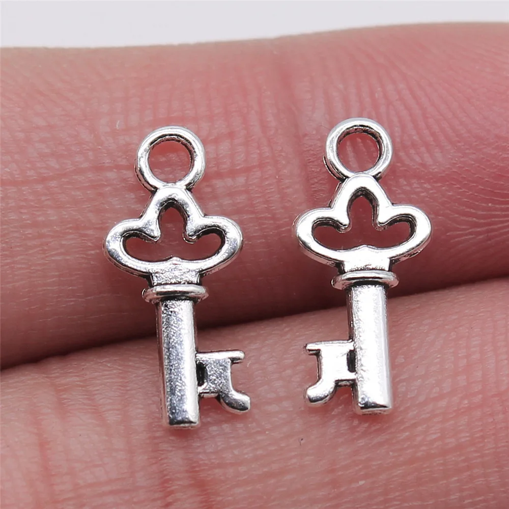 40pcs Cute Small Key Charms for Jewelry MakingSmall Key Charms for