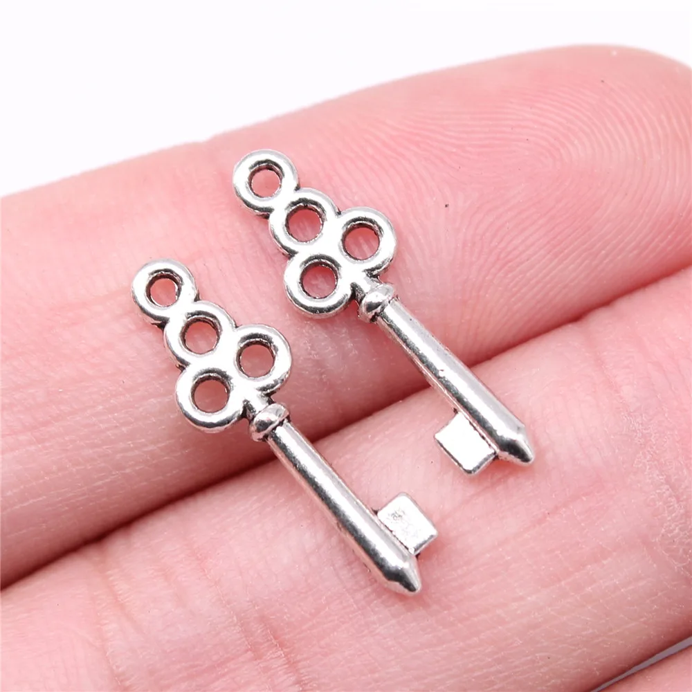 40pcs Cute Small Key Charms for Jewelry MakingSmall Key Charms for