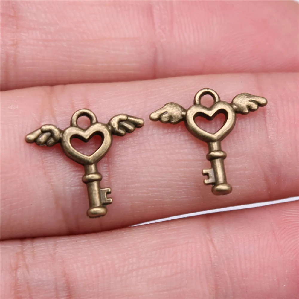40pcs Cute Small Key Charms for Jewelry MakingSmall Key Charms for