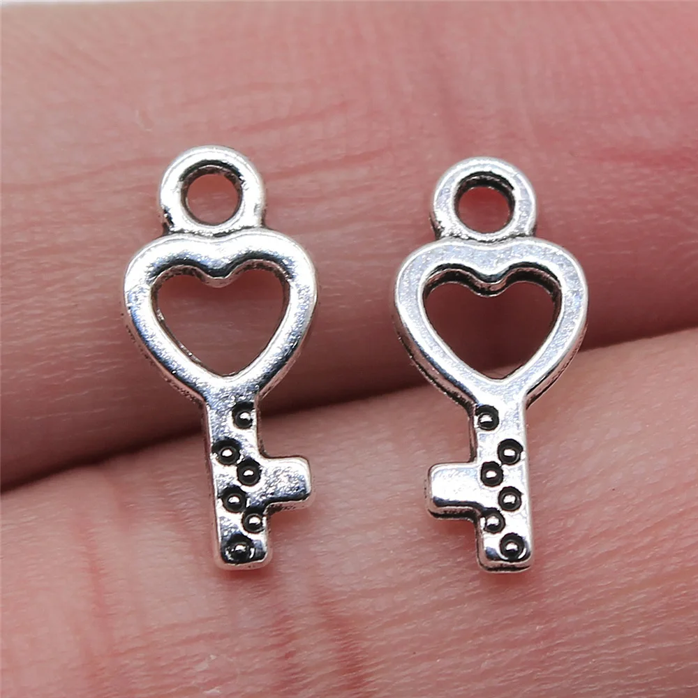 40pcs Cute Small Key Charms for Jewelry MakingSmall Key Charms for