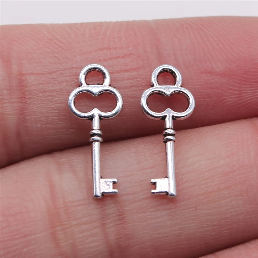 40pcs Cute Small Key Charms for Jewelry MakingSmall Key Charms for