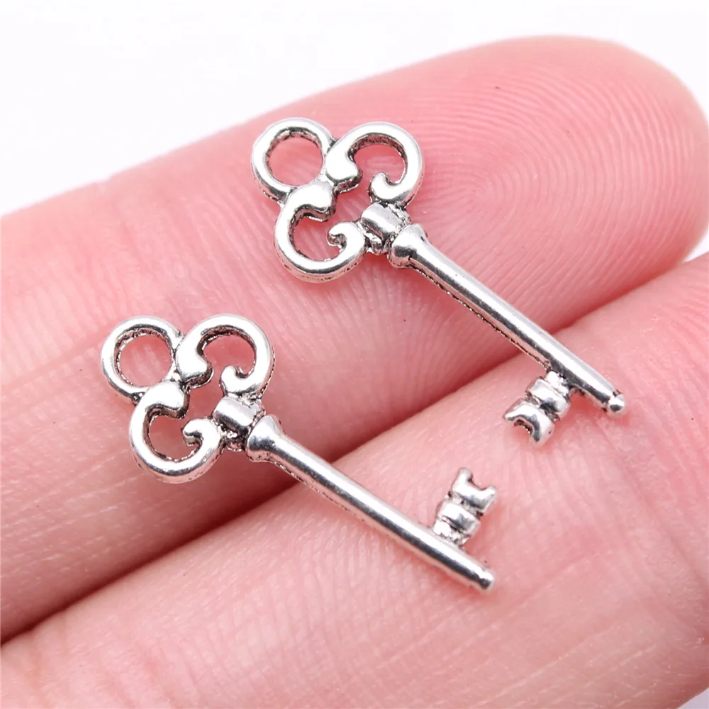 40pcs Cute Small Key Charms for Jewelry MakingSmall Key Charms for