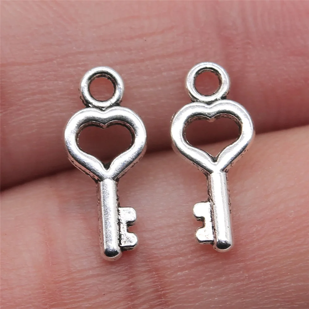 40pcs Cute Small Key Charms for Jewelry MakingSmall Key Charms for