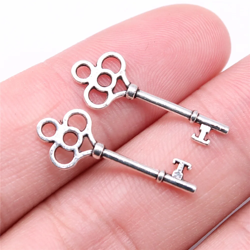 40pcs Cute Small Key Charms for Jewelry MakingSmall Key Charms for