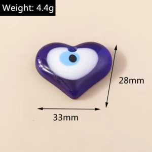 5pcs Bohemian Evil Eye Charms with Hamsa Hand BeadsEvil Eye Charms - Image 8