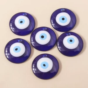 5pcs Bohemian Evil Eye Charms with Hamsa Hand BeadsEvil Eye Charms - Image 4