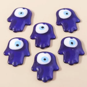5pcs Bohemian Evil Eye Charms with Hamsa Hand BeadsEvil Eye Charms - Image 5