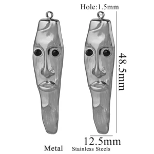 Large Stainless Steel Fish and Starfish CharmsStainless Steel Fish - Image 18
