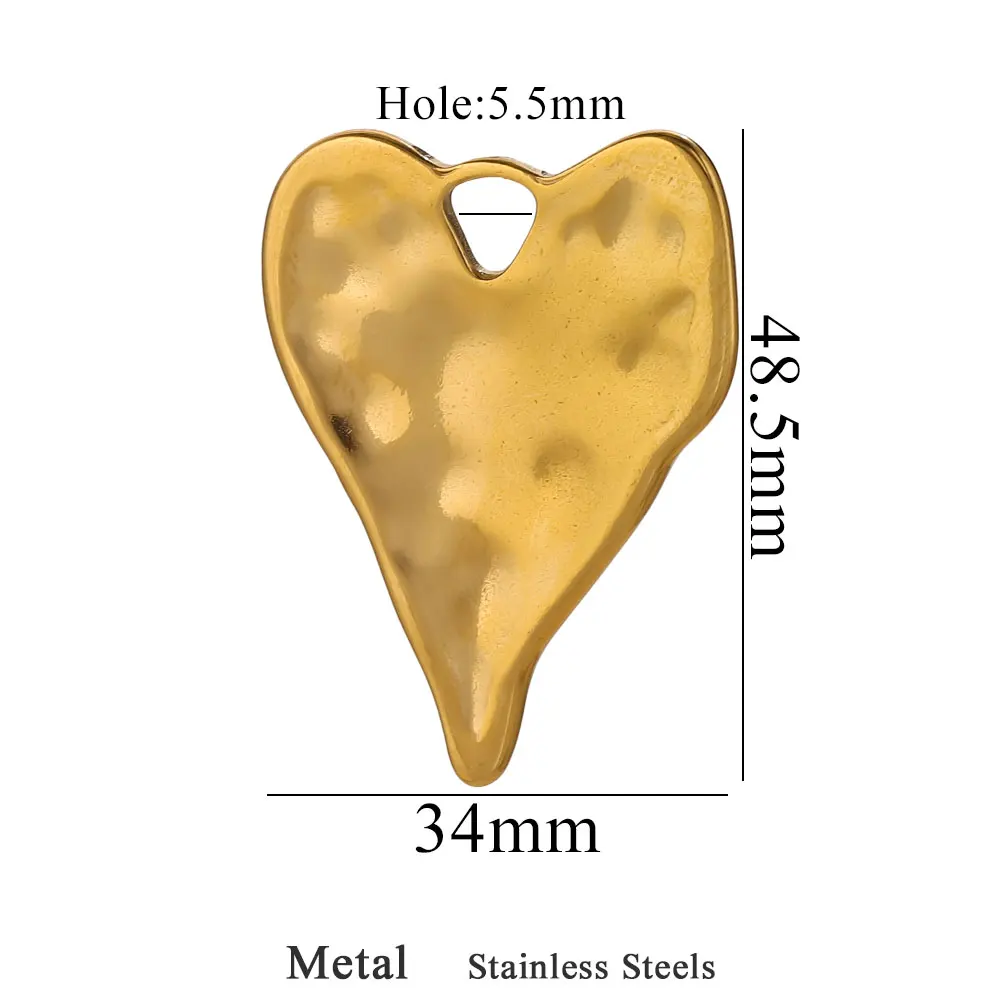Large Stainless Steel Fish and Starfish CharmsStainless Steel Fish