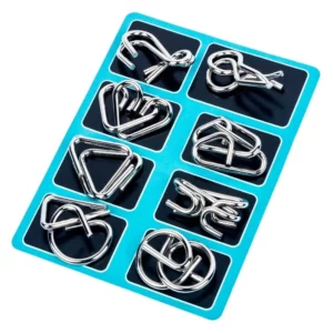 🧩 8-Piece Montessori-Inspired Metal Puzzle Set – Logic, Focus & Hands-On Discovery - Image 4