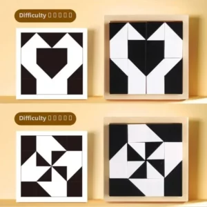 Educational Hidden Building Block Puzzle Toys Spatial Thinking Imagination Ability Training Adult Desktop Interactive Game - Image 8