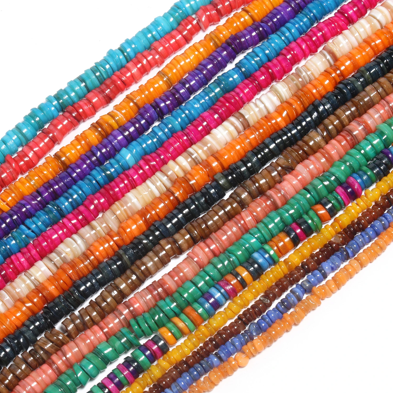 Freshwater Shell Flat Beads for Jewelry MakingFreshwater Shell - Image 4