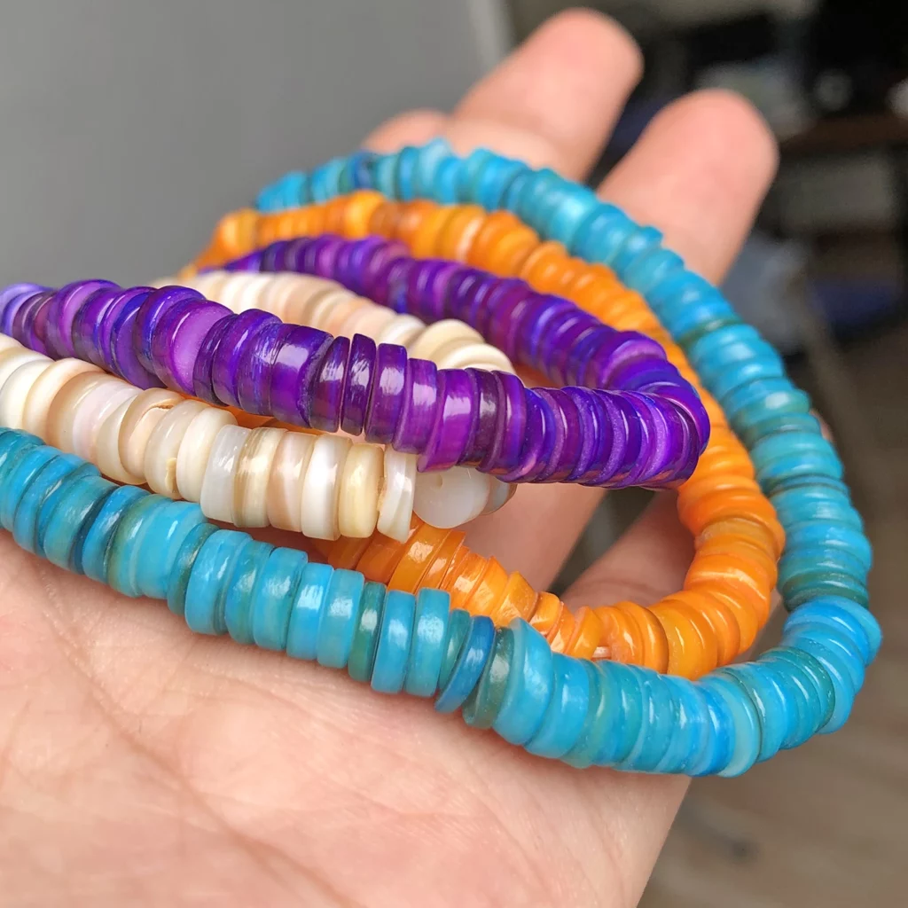 Freshwater Shell Flat Beads for Jewelry MakingFreshwater Shell