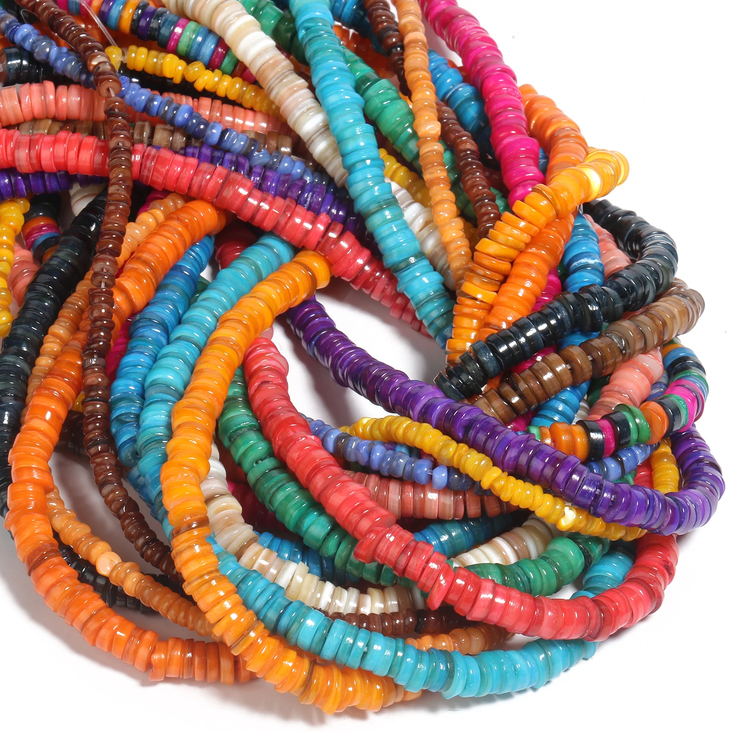 Freshwater Shell Flat Beads for Jewelry MakingFreshwater Shell - Image 6