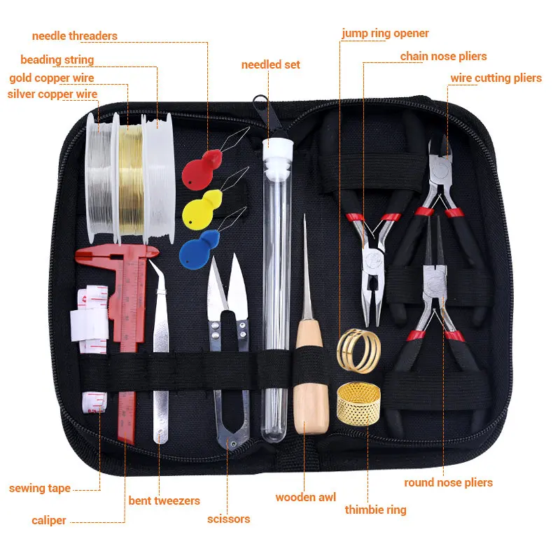 Jewelry Beading and Repair Kit with Essential ToolsBeading and