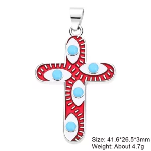 Juya 18K Gold Silver Plated Enamel Cross Charms18K Gold Enamel - Image 23