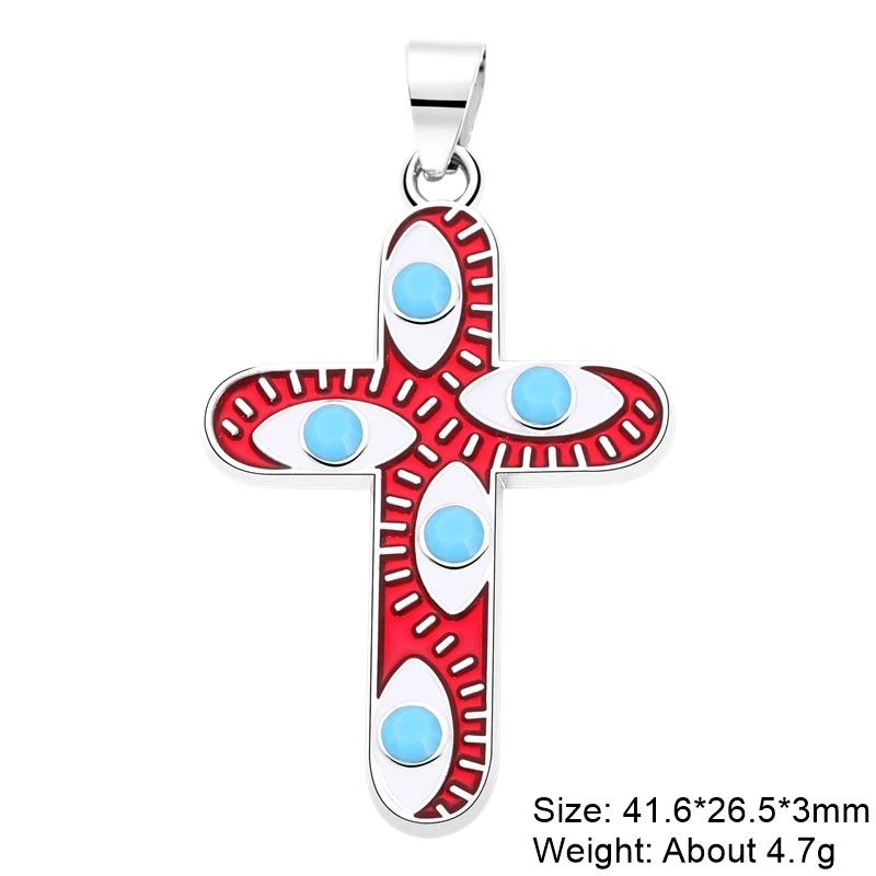 Juya 18K Gold Silver Plated Enamel Cross Charms18K Gold Enamel