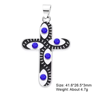 Juya 18K Gold Silver Plated Enamel Cross Charms18K Gold Enamel - Image 22
