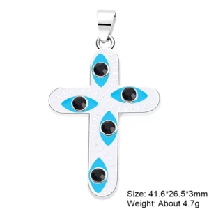 Juya 18K Gold Silver Plated Enamel Cross Charms18K Gold Enamel - Image 19