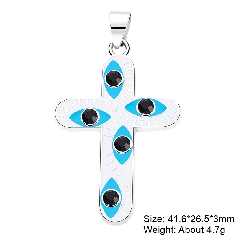 Juya 18K Gold Silver Plated Enamel Cross Charms18K Gold Enamel