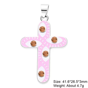 Juya 18K Gold Silver Plated Enamel Cross Charms18K Gold Enamel - Image 17