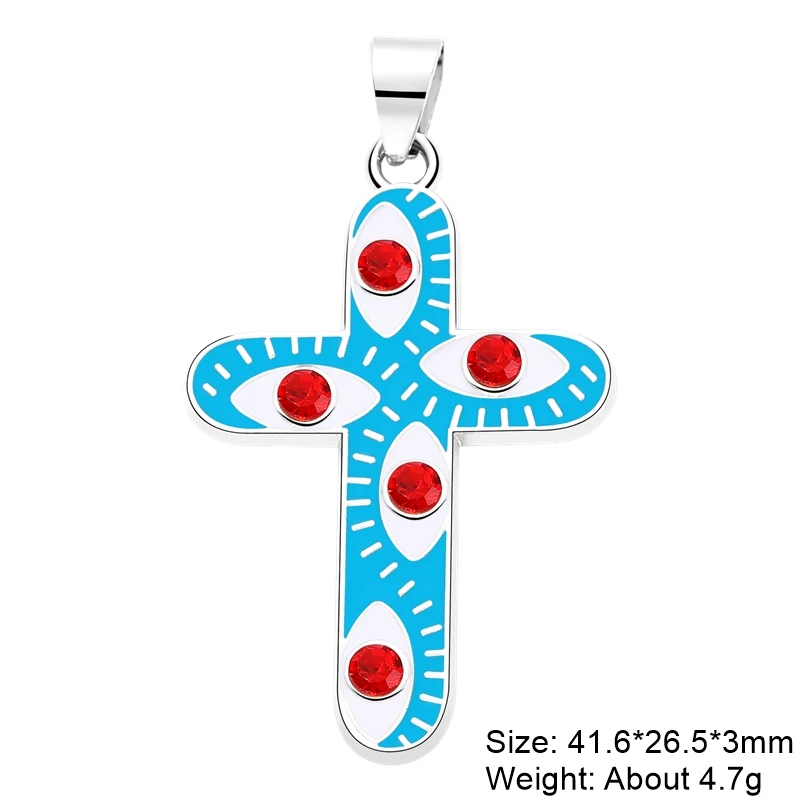 Juya 18K Gold Silver Plated Enamel Cross Charms18K Gold Enamel