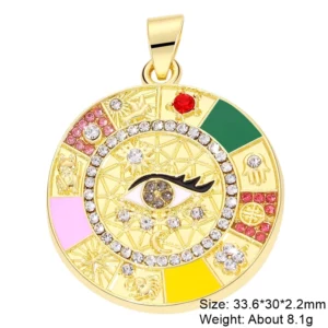 Juya 18K Gold Silver Plated Enamel Cross Charms18K Gold Enamel - Image 25