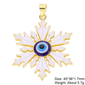 Juya 18K Gold Silver Plated Enamel Cross Charms18K Gold Enamel - Image 30