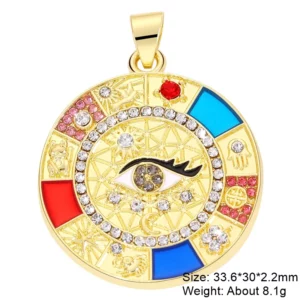 Juya 18K Gold Silver Plated Enamel Cross Charms18K Gold Enamel - Image 26