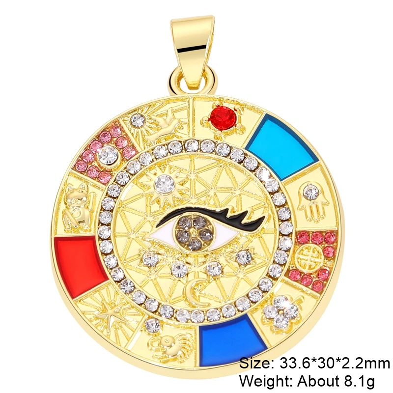 Juya 18K Gold Silver Plated Enamel Cross Charms18K Gold Enamel