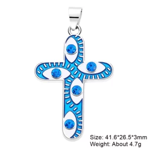 Juya 18K Gold Silver Plated Enamel Cross Charms18K Gold Enamel - Image 20