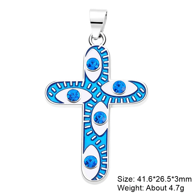 Juya 18K Gold Silver Plated Enamel Cross Charms18K Gold Enamel