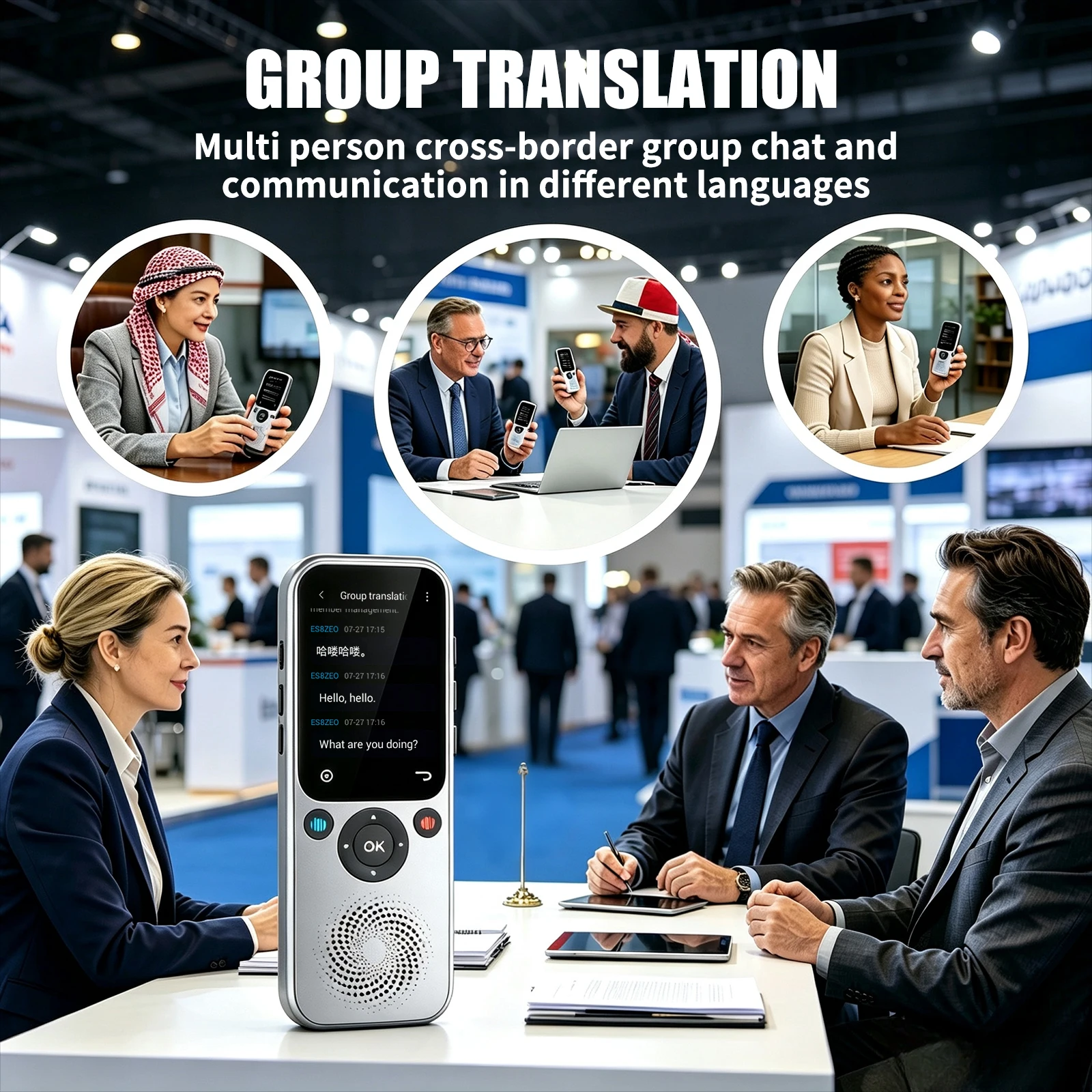 AI Language Translator Device 138 Languages, Real-Time Translation, Photo - Image 3