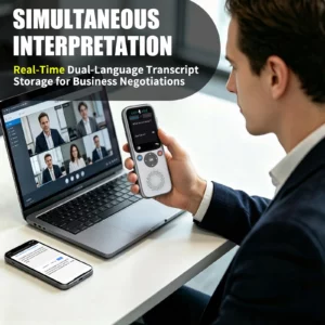 AI Language Translator Device 138 Languages, Real-Time Translation, Photo - Image 5