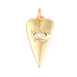 Light Luxury Evil Eye Charm Pendant GoldEvil Eye Charm Pendant, 18K - Image 8