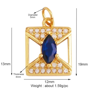Light Luxury Evil Eye Charm Pendant GoldEvil Eye Charm Pendant, 18K - Image 26