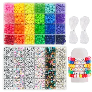Pony Beads Friendship Bracelet Making KitPony Beads for Friendship - Image 1
