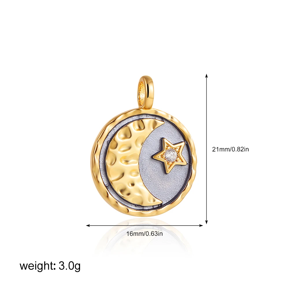 Retro Gold Plated Bracelet with Celestial CharmsRetro Gold Plated