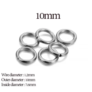 Stainless Steel Split Rings for Jewelry MakingStainless Steel Split - Image 4
